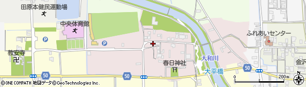 奈良県磯城郡田原本町平田114周辺の地図