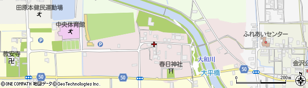 奈良県磯城郡田原本町平田115周辺の地図