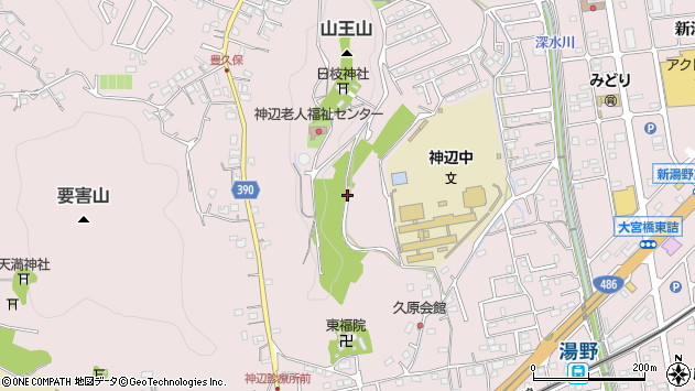 〒720-2121 広島県福山市神辺町湯野の地図