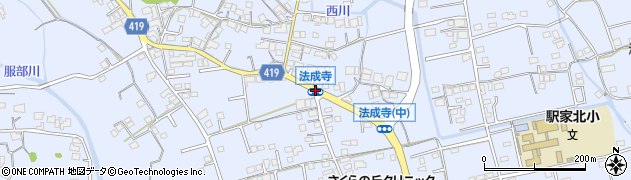 法成寺周辺の地図