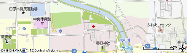 奈良県磯城郡田原本町平田105周辺の地図