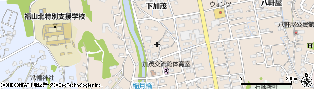 広島県福山市加茂町下加茂385周辺の地図