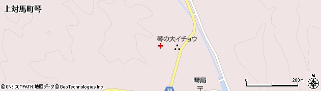 長崎県対馬市上対馬町琴周辺の地図