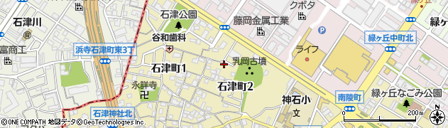 石津町こまくさ広場周辺の地図