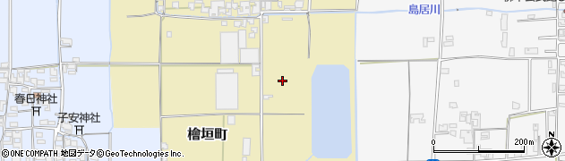 奈良県天理市檜垣町周辺の地図