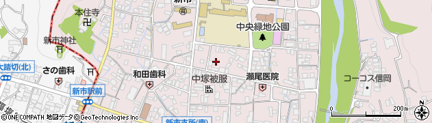 広島県福山市新市町新市周辺の地図