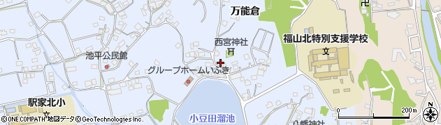 広島県福山市駅家町万能倉1605周辺の地図