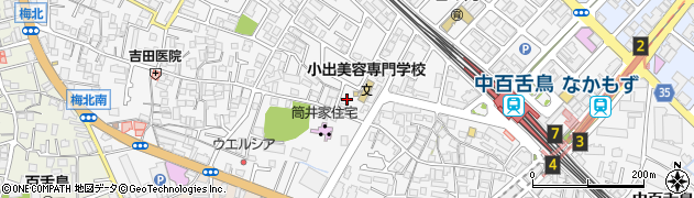 大阪府堺市北区中百舌鳥町4丁周辺の地図