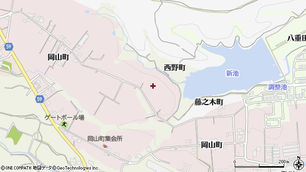 〒515-0834 三重県松阪市岡山町の地図