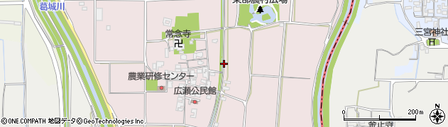 奈良県広陵町（北葛城郡）広瀬周辺の地図