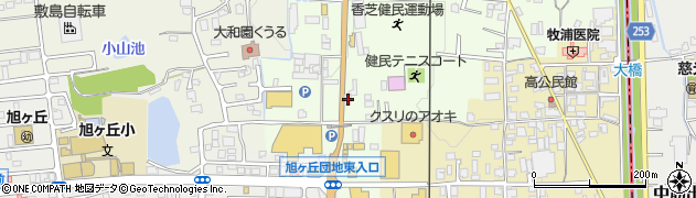 奈良県香芝市上中782周辺の地図