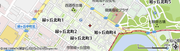 大阪府堺市堺区旭ヶ丘南町3丁周辺の地図