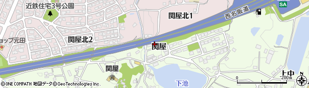 奈良県香芝市上中1305周辺の地図