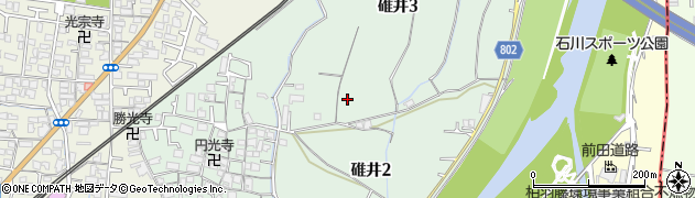 大阪府羽曳野市碓井周辺の地図