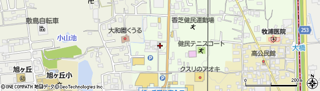 奈良県香芝市上中786周辺の地図