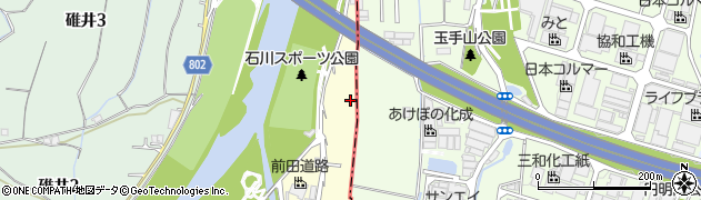 大阪府羽曳野市川向7周辺の地図