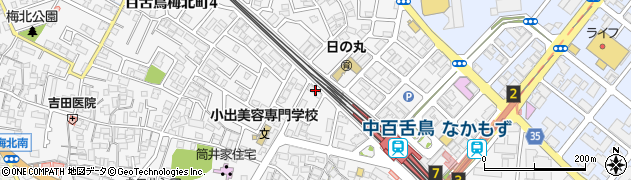 大阪府堺市北区中百舌鳥町4丁77周辺の地図