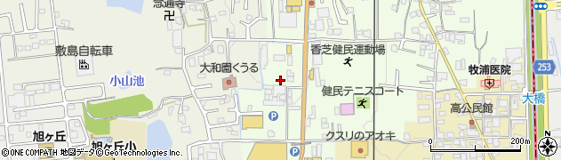 奈良県香芝市上中792周辺の地図