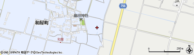 三重県松阪市和屋町周辺の地図
