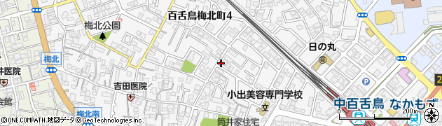 大阪府堺市北区中百舌鳥町4丁39周辺の地図