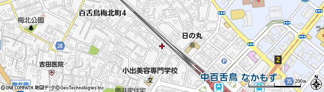大阪府堺市北区中百舌鳥町4丁6周辺の地図