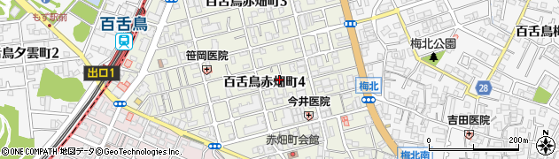 大阪府堺市北区百舌鳥赤畑町周辺の地図