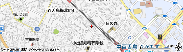 大阪府堺市北区中百舌鳥町4丁5周辺の地図