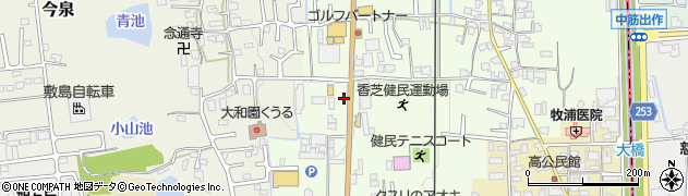 奈良県香芝市上中788周辺の地図