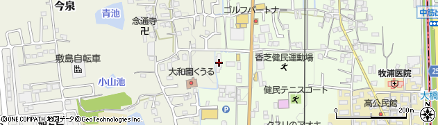 奈良県香芝市上中262周辺の地図