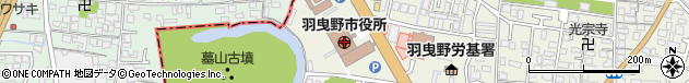 大阪府羽曳野市周辺の地図