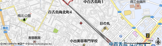 大阪府堺市北区中百舌鳥町4丁10周辺の地図