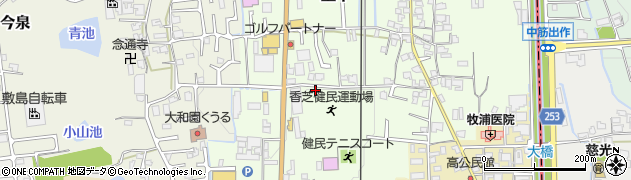 奈良県香芝市上中273周辺の地図