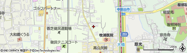 奈良県香芝市上中399周辺の地図
