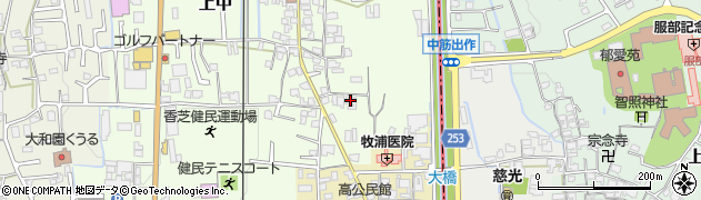 奈良県香芝市上中400周辺の地図