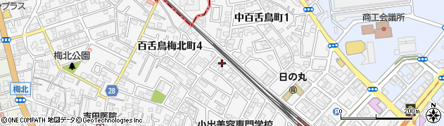大阪府堺市北区中百舌鳥町4丁1周辺の地図
