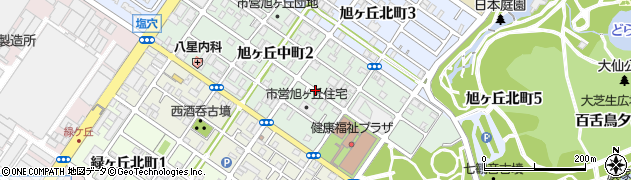 大阪府堺市堺区旭ヶ丘中町周辺の地図