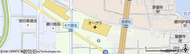 スーパーセンターオークワ田原本インター店周辺の地図