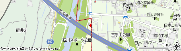 大阪府羽曳野市川向1周辺の地図