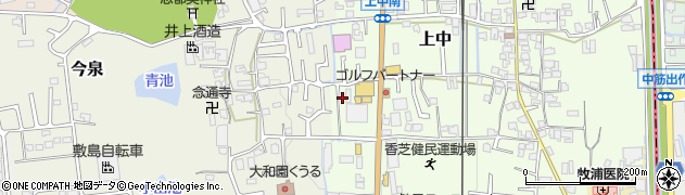 奈良県香芝市上中260周辺の地図