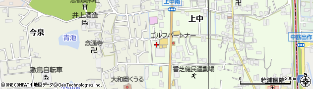 奈良県香芝市上中259周辺の地図