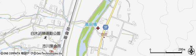広島県広島市安佐北区白木町市川106周辺の地図