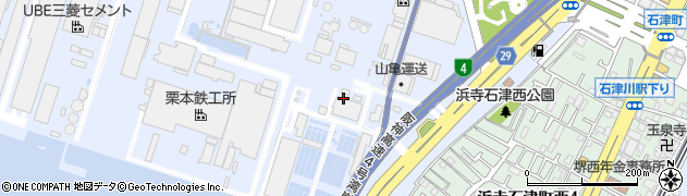 大阪府堺市西区石津西町周辺の地図
