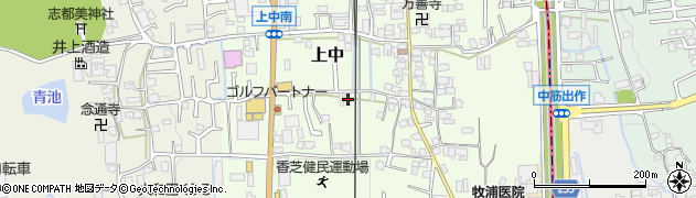 奈良県香芝市上中236周辺の地図