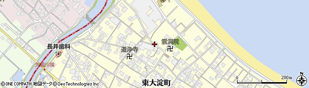三重県伊勢市東大淀町周辺の地図