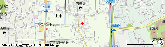奈良県香芝市上中380周辺の地図