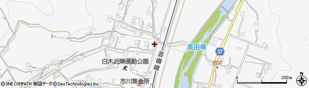 広島県広島市安佐北区白木町市川甲周辺の地図