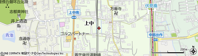 奈良県香芝市上中219周辺の地図
