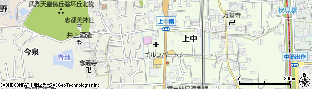 奈良県香芝市上中204周辺の地図