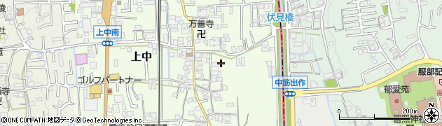 奈良県香芝市上中377周辺の地図