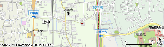 奈良県香芝市上中417周辺の地図